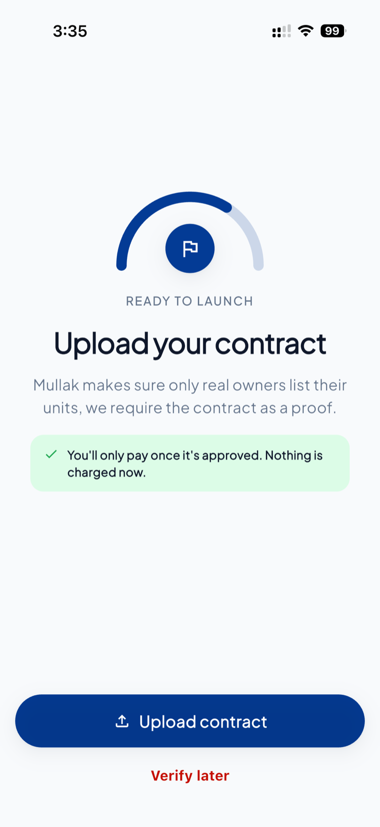 Upload your contract